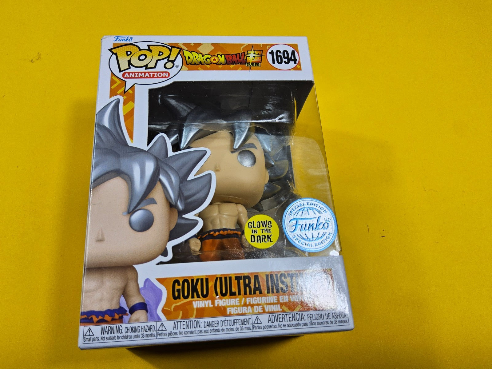 Goku Ultra Instinct #1694 - Dragon Ball - GITD- Includes Free Protector