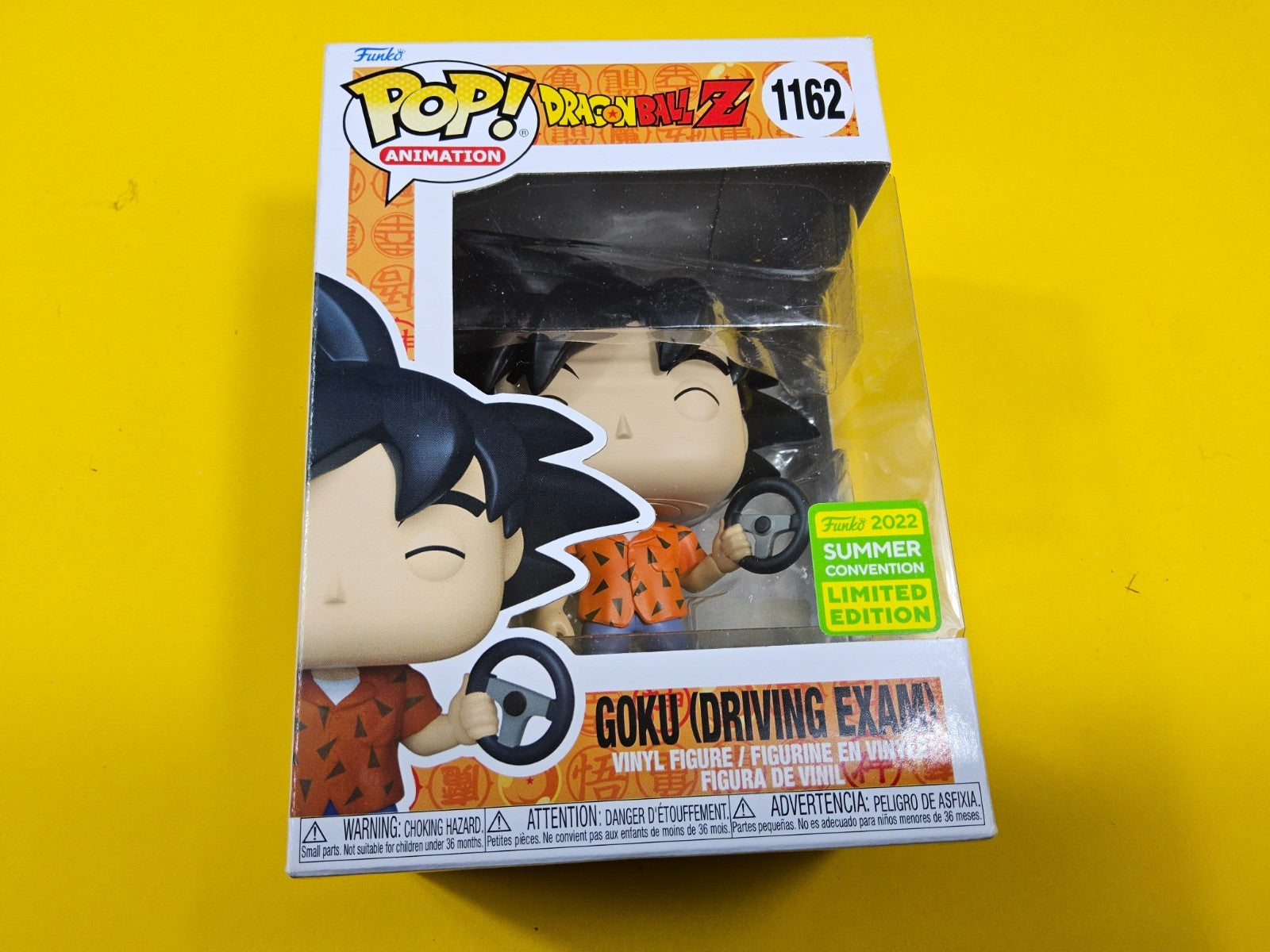Goku Driving Exam #1162 -Dragon Ball Z=  Pop Vinyl! including Free Protector