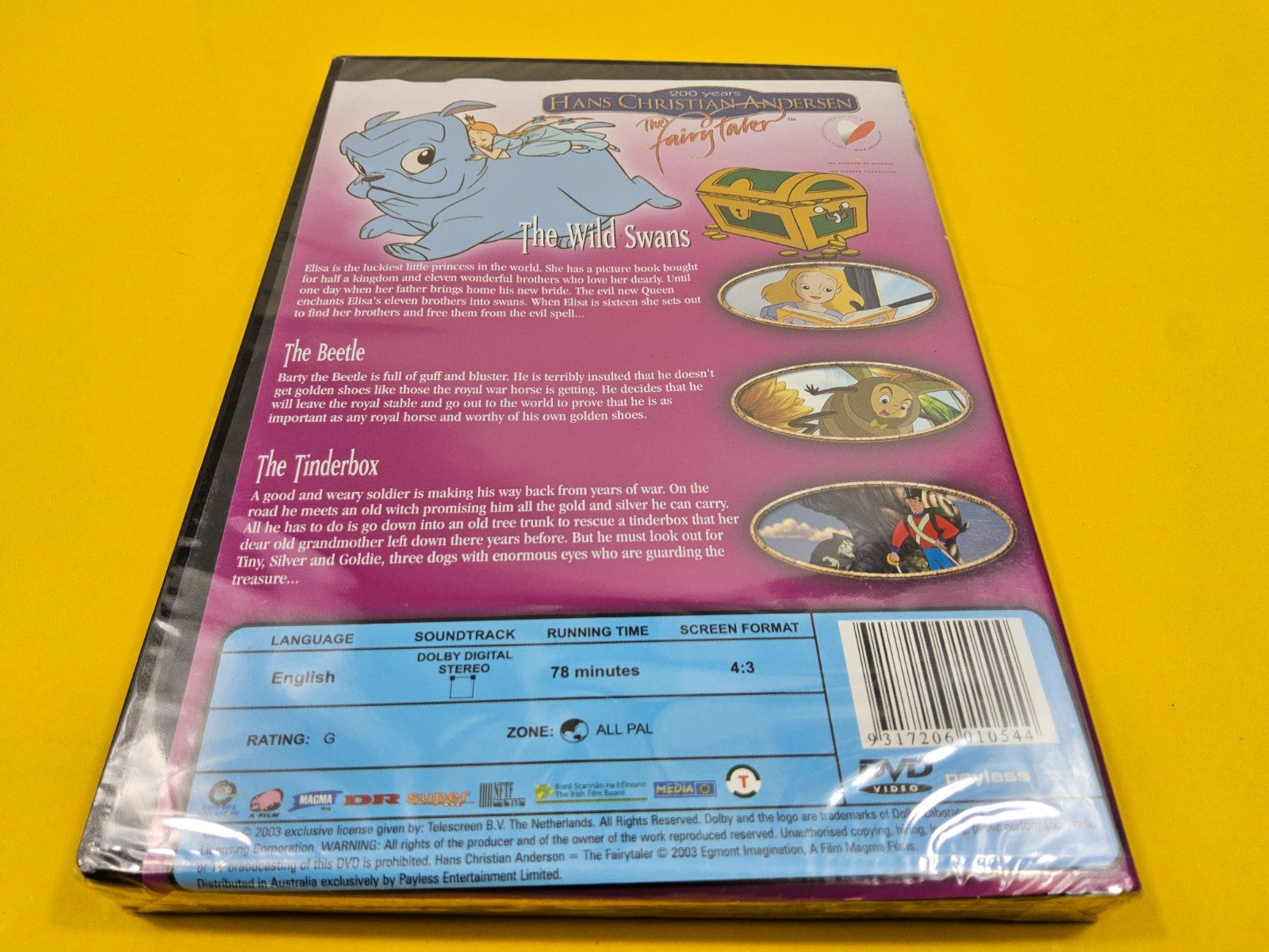 The Wild Swans  DVD -  Region 4 - Brand New -  includes Free Postage