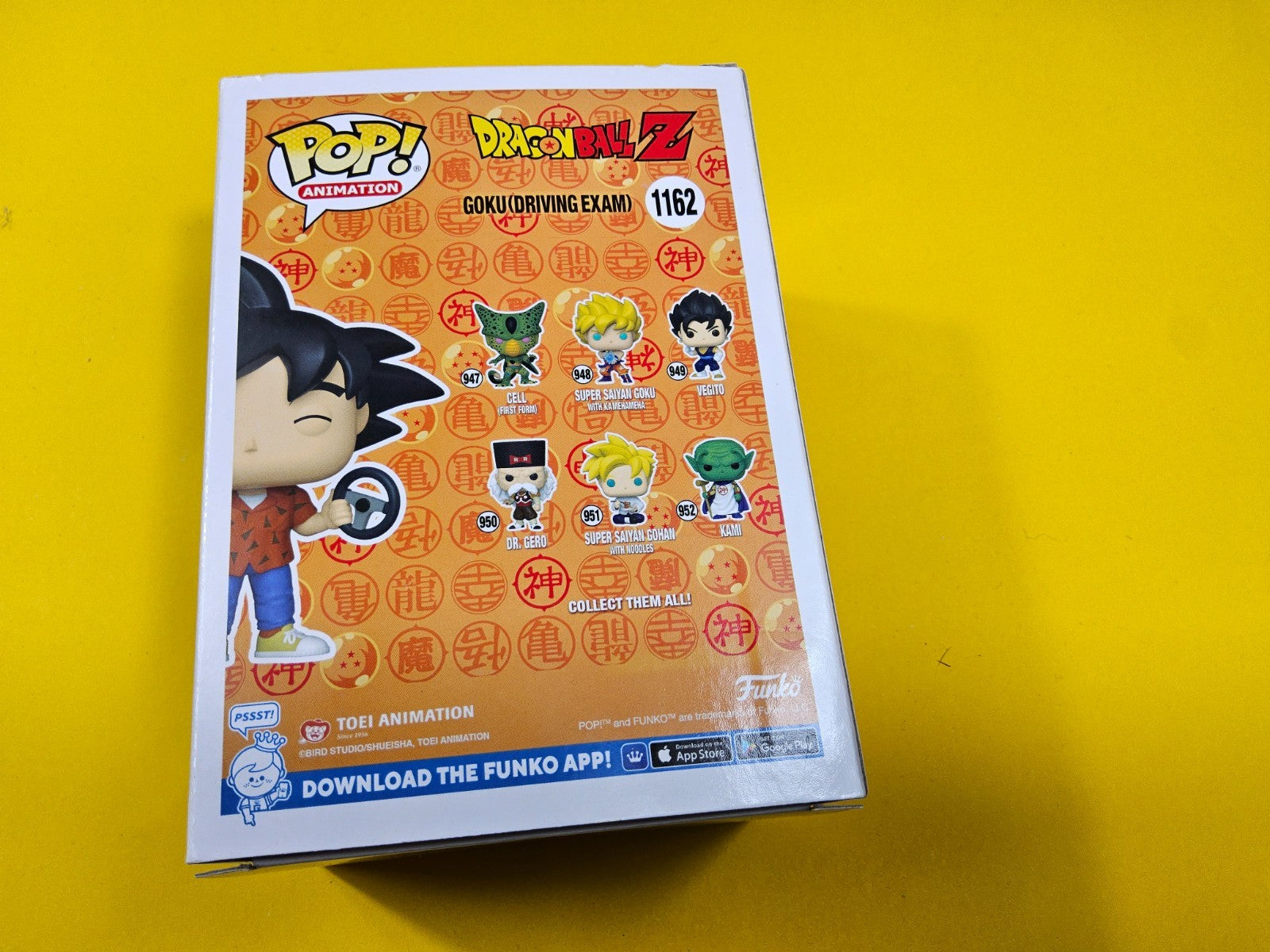 Goku Driving Exam #1162 -Dragon Ball Z=  Pop Vinyl! including Free Protector